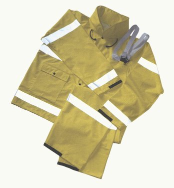 Tingley rubber high-visibility rain suit size large
