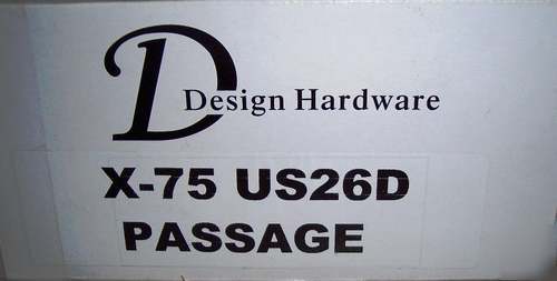 Â design hardware x series lock set knob door