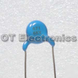 10 x 6KV 470PF high voltage ceramic disc capacitor Y5P