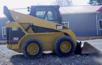 2004 caterpillar 252 skid steer loader *cab/heat/air*