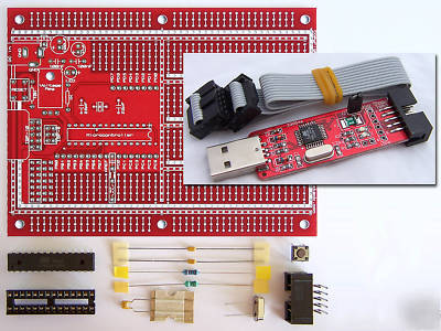 ATMEGA8 developers kit + usbasp programmer combo