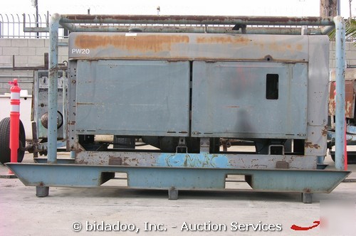 Lincoln sae-400 shield arc welder generator skid diesel