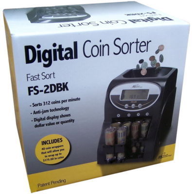 New digital coin money sorter automatic change counter