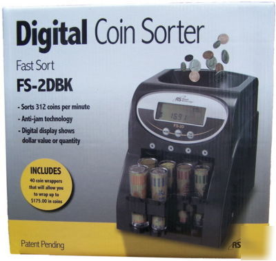 New digital coin money sorter automatic change counter