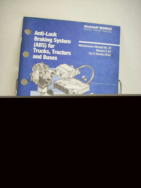 Rockwell wabco anti-lock brake abs maintenance manual