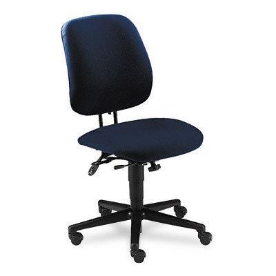 Swivel/tilt task chair asynchronous control blue olefin