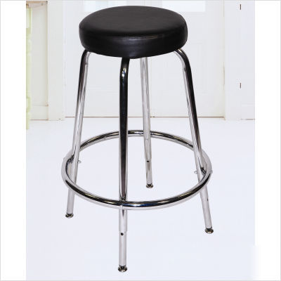 Tundra sturdy adjustable vinyl padded and steel stool