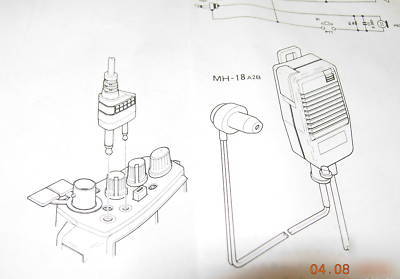 Yaesu mh-18A2B splash proof speaker microphone