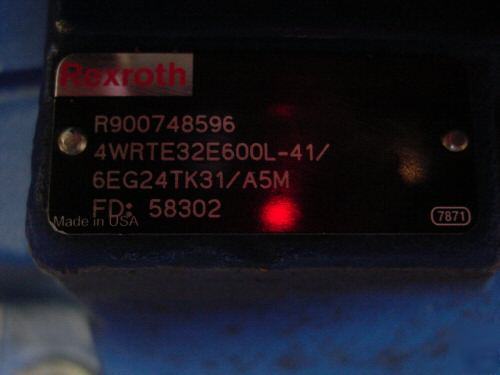 Rexroth hydraulic valve 4WRTE32E600L-41/6EG24TK31/A5M