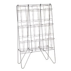 Safco literature display wire floor rack