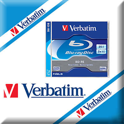 10 verbatim blank blu ray bd-re discs rewritable bluray