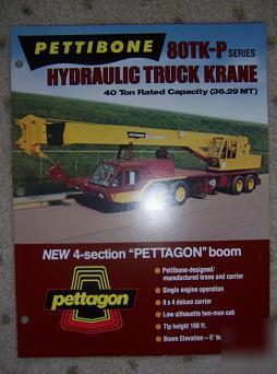 1980 pettibone 80TK-p hydraulic truck krane promo r