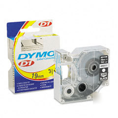 Dymo D1 cartridge white printblack tape 3/4IN x 23FT