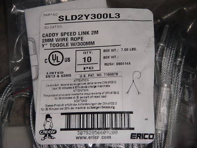 Erico caddy SLD2Y300L3 speed link y fixture hanger 10PC