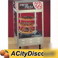 Nemco rotating pizza merchandiser w/ four 18IN racks