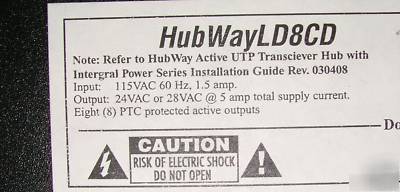 New altronix HUBWAYLD8CD 8 channel transceiver hubway 