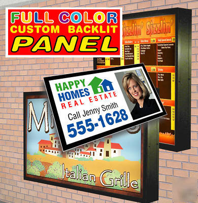 Replacement backlit lightbox sign color graphic 48