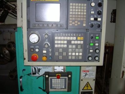 Takisawa tt-200 twin spindle cnc turning center