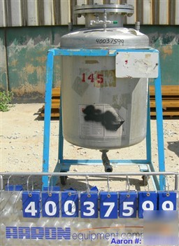 Used- o.g. kelley co. pressure tank, 55 gallon, 304 sta