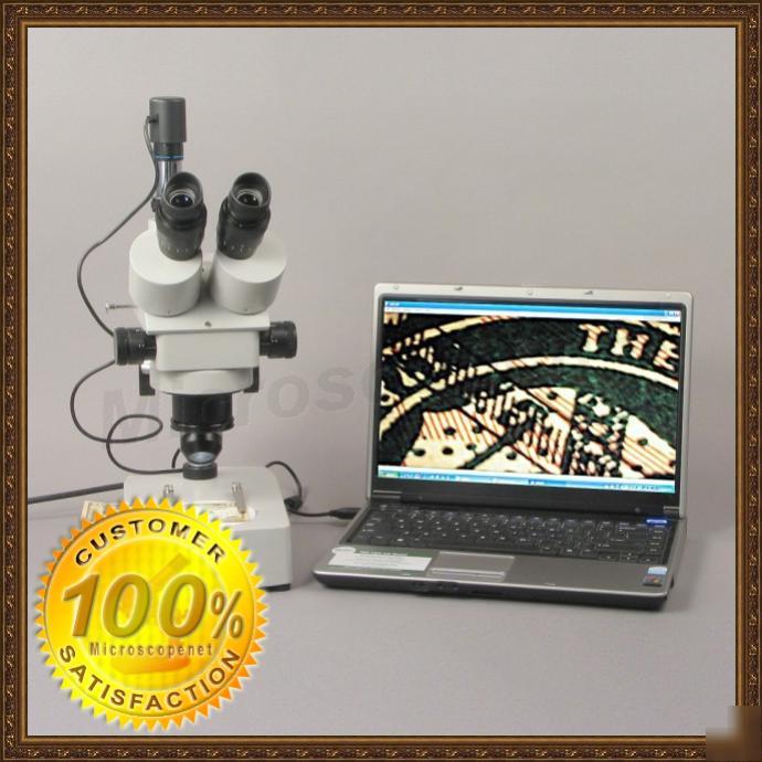 3.5X-90X zoom stereo microscope with usb digital camera