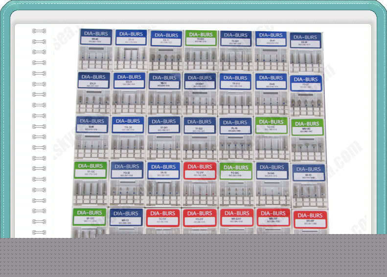 50PCS diamond burs for dental fast high speed handpiece