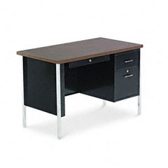 Alera pedestal steel desk