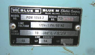 Blue m vacuum oven powermatic pom-10VA2 10.5 x 13.5