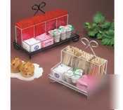 Cal-mil small wire condiment unit w/ plastic insert