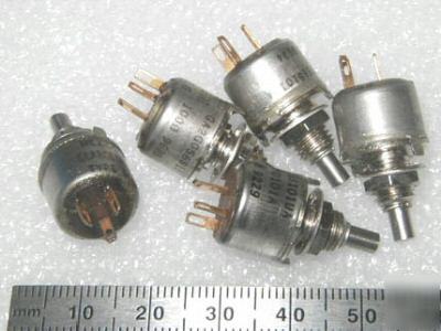 Clarostat 100 ohm 1/2 watt panel pots (5PCS)