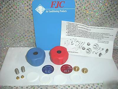 Gauge repair kit for *fjc aluminum manifolds R12/R134A 