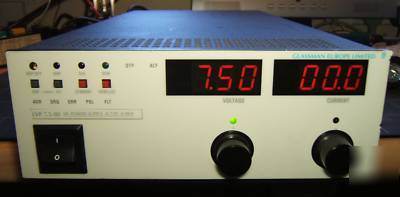 Glassman 7.5 vdc 80 amp bench / lab power supply psu