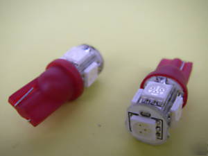 4,car 5-smd T10/194/2825/168/W5W red bulb light,T5R