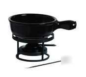 Emile henry black cheese fondue set |9922-71CASE