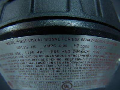 Federal signal hazardous location warning light /strobe