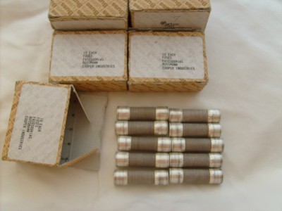 Lot of 47 cooper bussman fuses F61C500V1AS 500V 1A