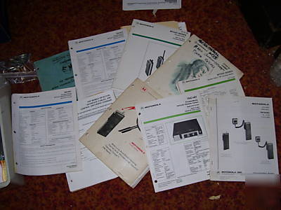 Motorola vintage 2WAY radios service manuals big lot