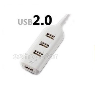 New 4 port high speed usb 2.0 cable hub for pc laptop