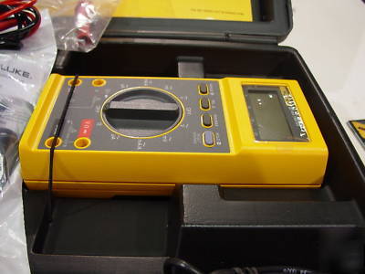 New fluke 27 multimeter yellow w/80K-6 & 85RF & leads 