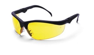 New wise amber +2.0 klondike reading safety glasses