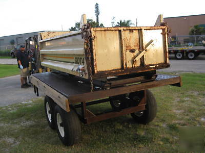 Rayside dump trailer scissor dump 5 ton off road