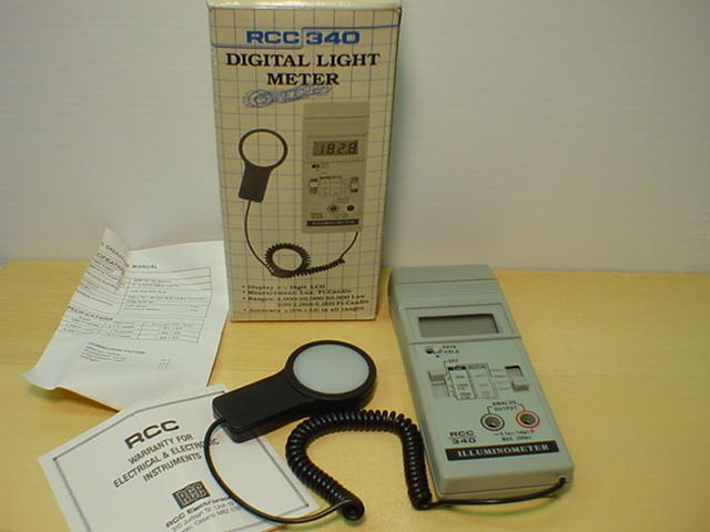 New rcc 340 digital light meter w/ data bus out RS232C