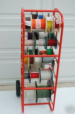 Nu wire cart +red white black teflon silver cable reels
