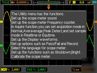 200MHZ handheld/portabâ€‹le scopemeter with dmm dso 1200