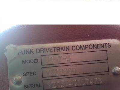 Funk drive pump gearbox drivetrain quad 1 to 4 rebuilt