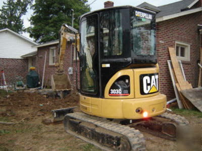 2007 cat 303C cr mini hydraulic excavator ac & heat 