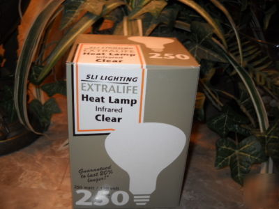 250W heat/brooder clear infrared bulb 20% longer life