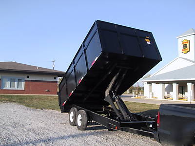 8 x 16 x 4 bumper pull dump trailer 14,000 # gvwr 2010