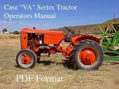Case va tractor operator manuals manual nice on time