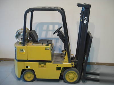 Cat forklift 3,000 lb cushiontire propane no 