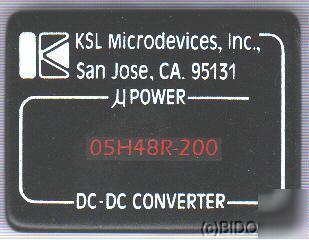 Lot 24 ksl microdevices 05H48R dc - dc converter 5V 48V